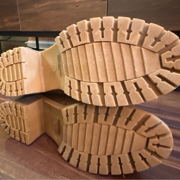 BOUTIQUE Brown Heeled Winter Boots Faux fur Lined Size 10 - Picture 11 of 12